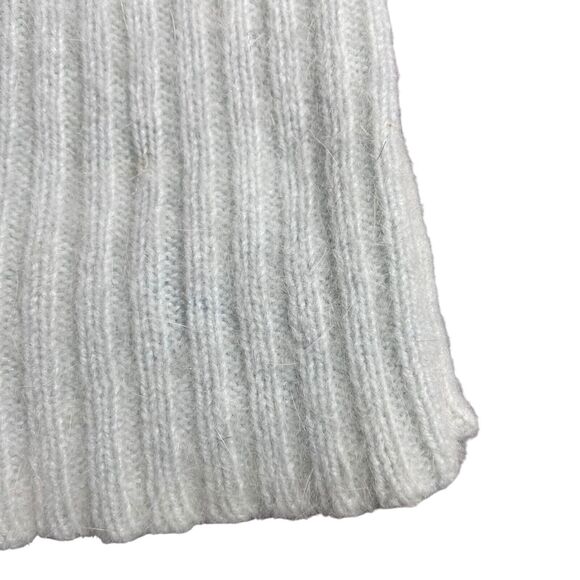 Rampage Women's Angora Blend Knit  Silver Sage Blouse Size L Knit Sleeveless - Picture 5 of 7